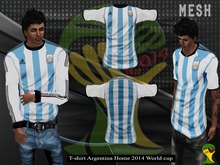 T-shirts ARGENTINA HOME WORLD CUP 2014