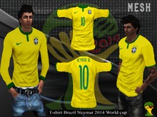 T-shirts BRAZIL NEYMAR HOME WORLD CUP 2014