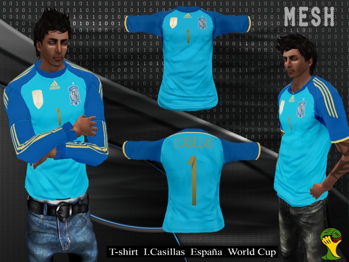 T-shirt SPAIN HOME GOALKEEPER CASILLAS WORLD CUP 2014