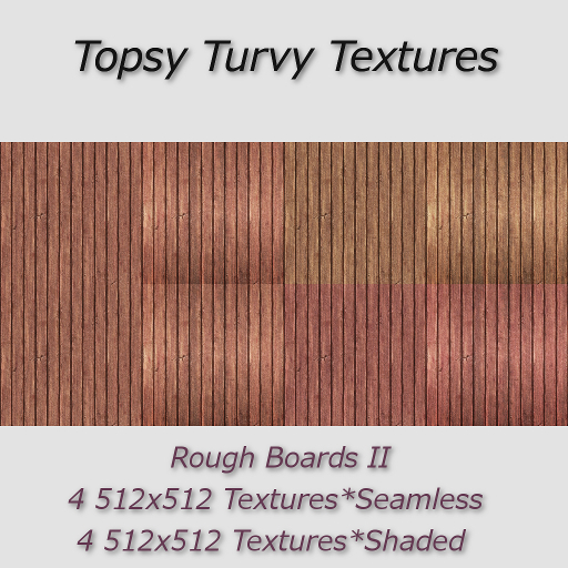 Topsy Turvy Rough Boards II - Seamless & Shaded