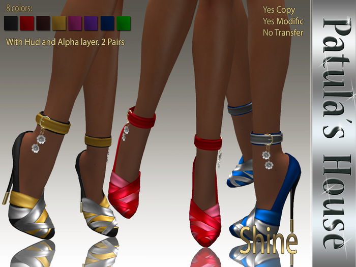 *Patulas House Shine Heels (8 colors)