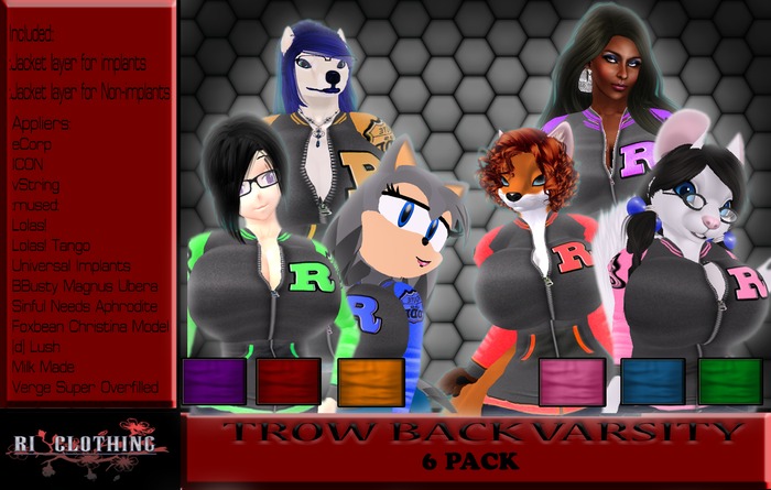 ~RI~ TROW BACK VARSITY (6 PACK)