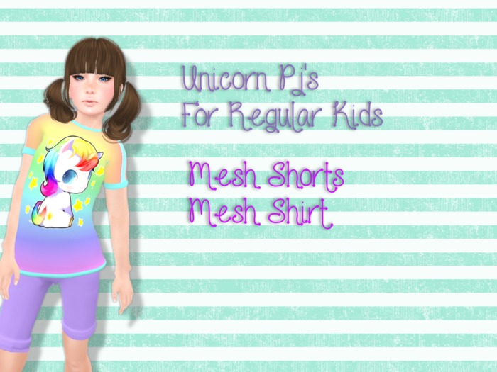 ::T.H:: Reg Kid_Theme Pjs_UnicornRainbow