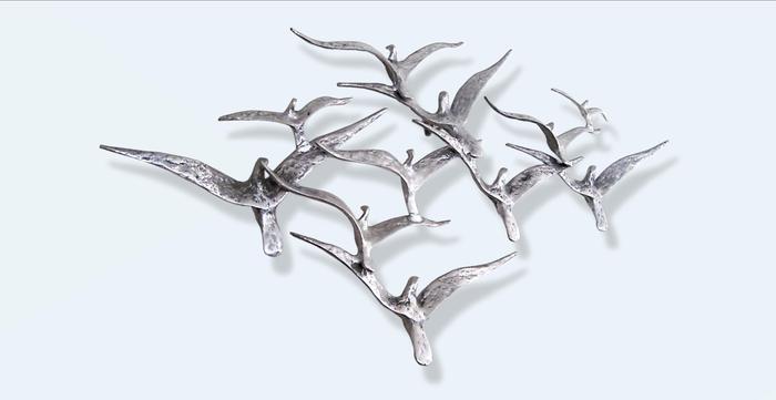 Metal Birds In Flight