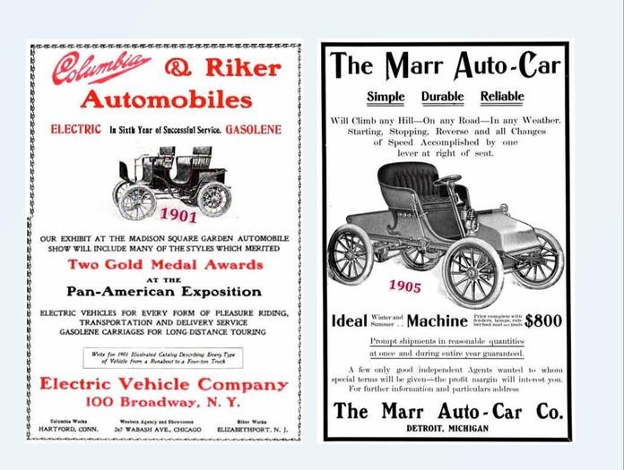2 Antique Auto Advertising Posters .. Linked