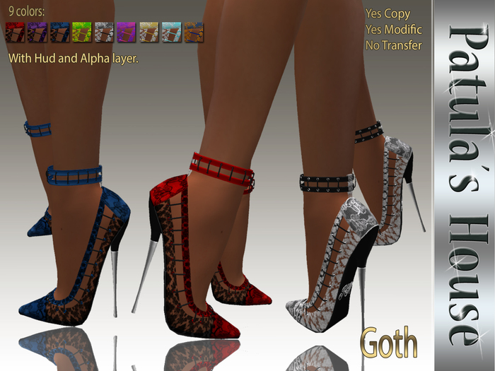 *Patulas House Goth Heels (9 colors)