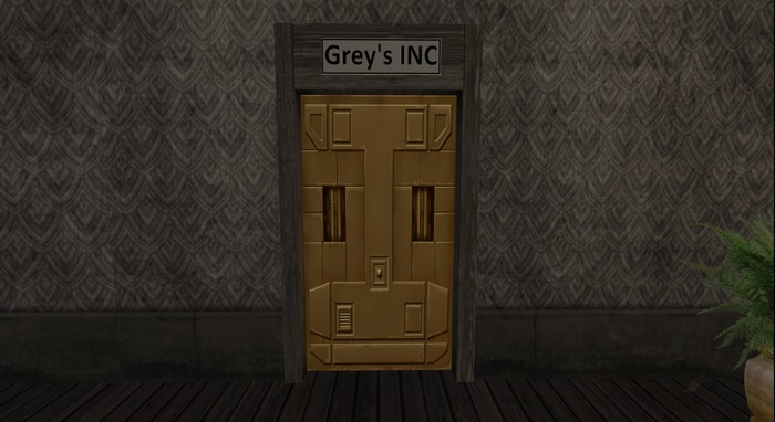 Sci Fi Door bronze