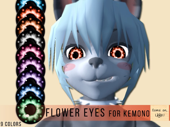 Flower eyes  for Kemono. Come on, look!  ~Kla~