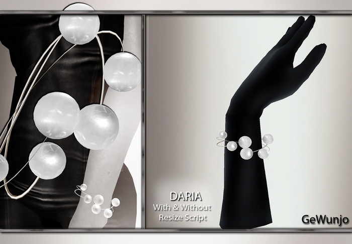 GeWunjo : DARIA white bracelets