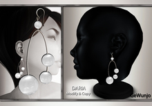 GeWunjo : DARIA white earrings