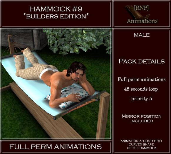 [RNP] Hammock #9_Male_Full perm Animation