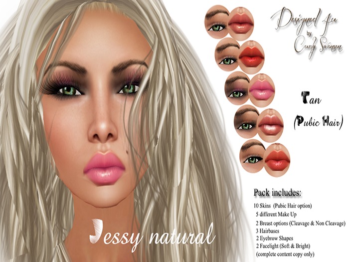 [D4u]Skin Jessy_Tan/Pubic Hair/10 Skins