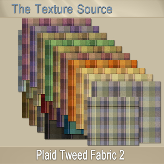 ~TTS~ Plaid Tweed Fabric 2