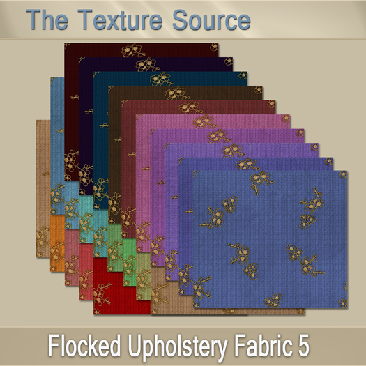 ~TTS~ Flocked Upholstery Fabric 5