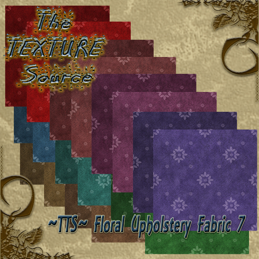 ~TTS~ Floral Upholstery Fabric 7