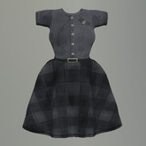 Charcoal Broken Heart Mesh Dress box
