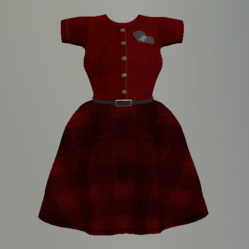Red Broken Heart Mesh Dress box