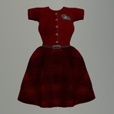 Red Broken Heart Mesh Dress box