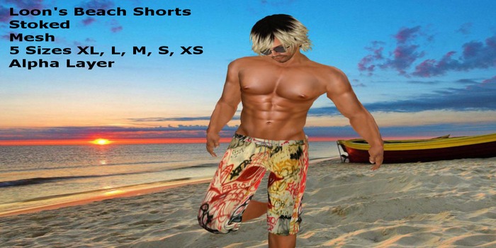 Loon's Beach Short  Stoked