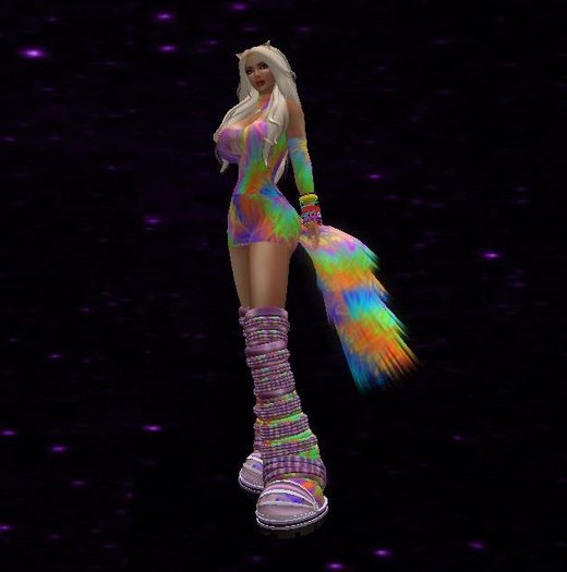 [LLD] Rainbow Fireworks Neko Outfit