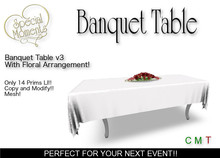 Banquet Table v3 (Red) - Copy!!  Promo Priced!!