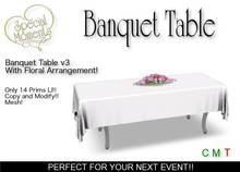 Banquet Table v3 (Pink) - Copy!!  Promo Priced!!