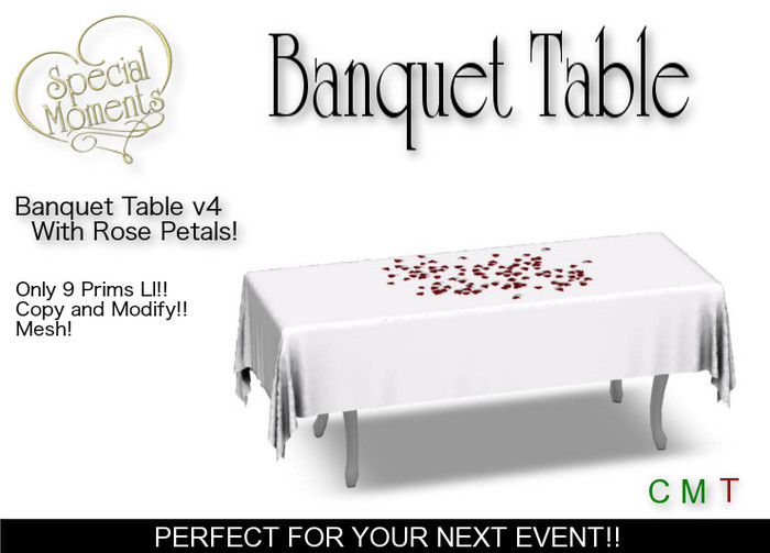 Banquet Table v4 (Red) - Copy!!  Promo Priced!!