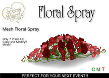 Floral Spray (Red) - Copy!!  Promo Priced!!