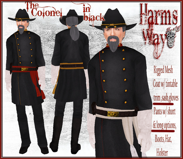 Harm's Way Colonel in black