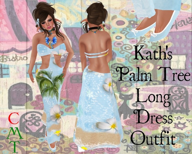 Kath's Palm Tree Long Dress Outfit