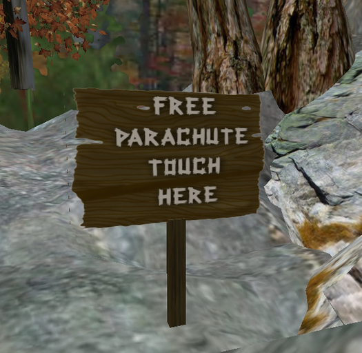 Free Parachute Sign
