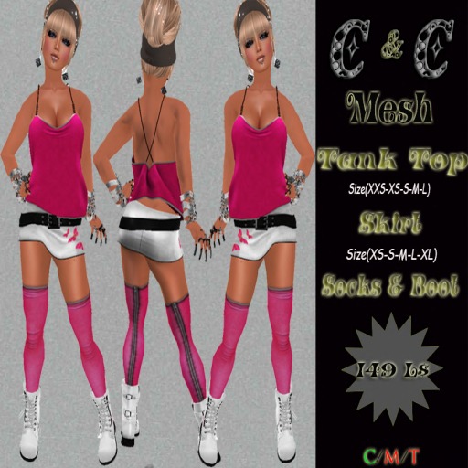 *clothes MESH woman Top Skirt Socks Boots*