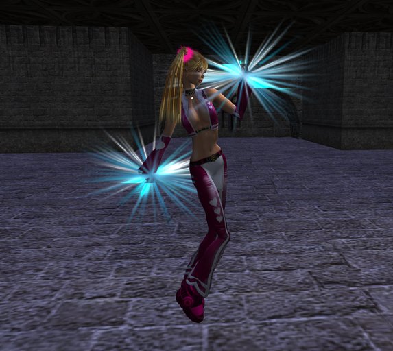Blue Rave Spinsticks by Sheba