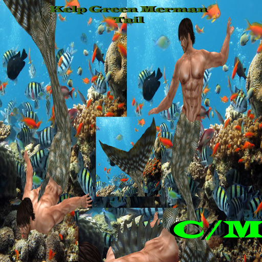 Kelp Green Merman Tail