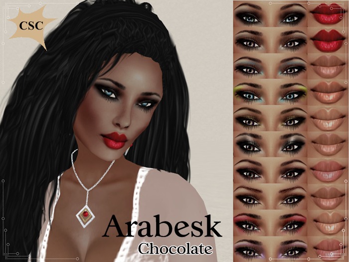 [D4u]Arabesk Skin-Chocolate/Shape/10 Make up/Big Pack