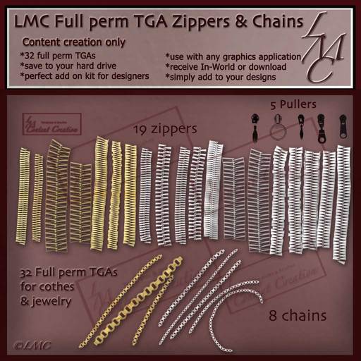 LMC full perm TGAs - Chains & Zippers I