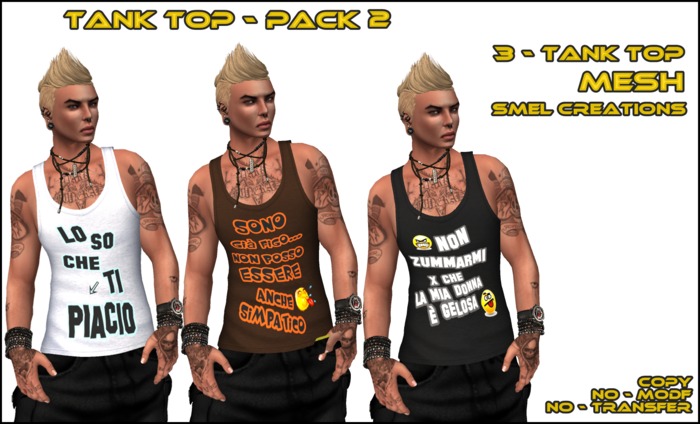 :. Smel Tank Top - pack 2