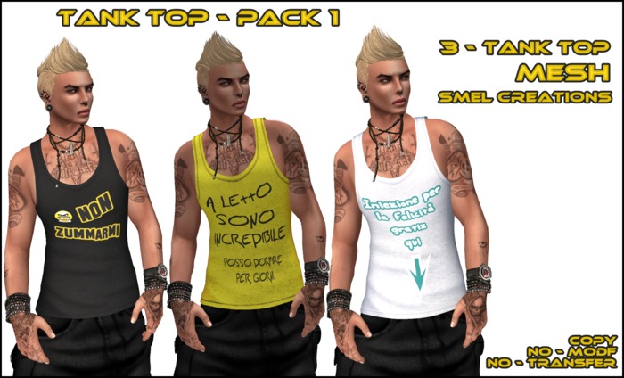 :. Smel Tank Top - pack 1