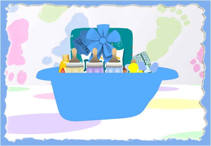 Baby Shower Gift Tub Girl