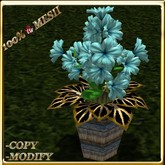 LW_ Potted Coleus Plant Mesh - Blue 1