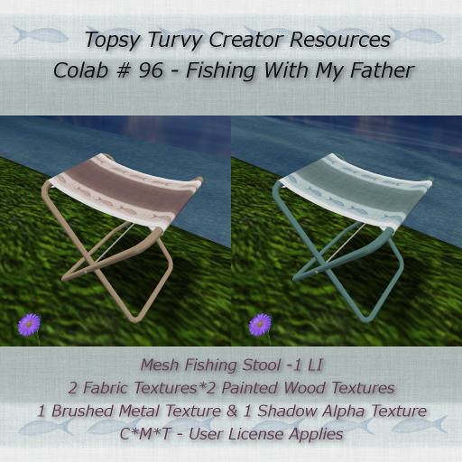 Topsy Turvy Mesh Fishing Stool & Textures