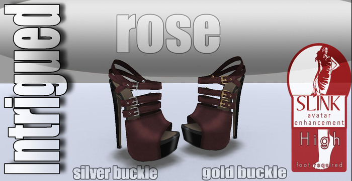 MESH rose intrigued heels