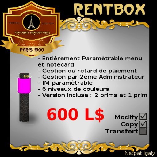 Configurable rentbox