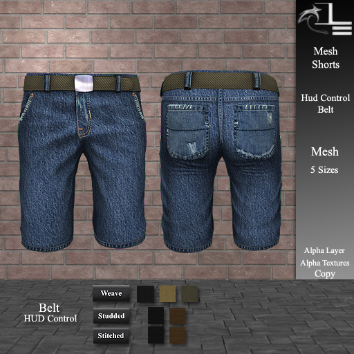 DE Designs - Men's Mesh Shorts - Jean - Blue