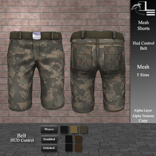 DE Designs - Men's Mesh Shorts - Camo - Digital