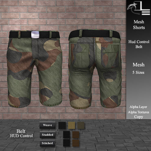 DE Designs - Men's Mesh Shorts - Camo - Jungle