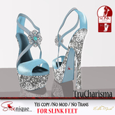 **SD** (high) TruCharisma Teal Slink Heels BSM