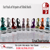 **SD** (high) TruCharisma Teal Slink Heels BSM