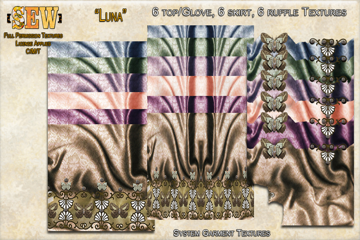 [SEW] Full Permission Clothing Textures (System Garments) Luna