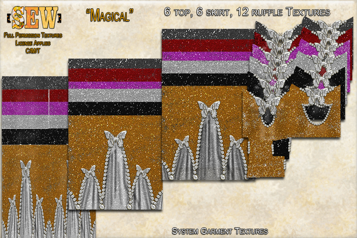 [SEW] Full Permission Clothing Textures (System Garments) Magical
